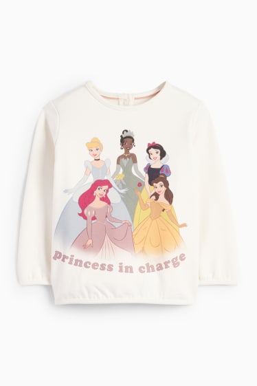 Bebés niñas - Princesa Disney - sudadera para bebé - blanco roto