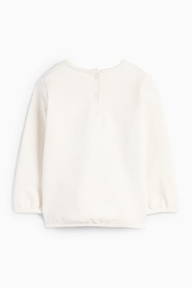 Bebés niñas - Princesa Disney - sudadera para bebé - blanco roto