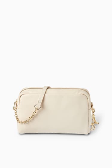 Femmes - Sac à bandoulière - synthétique - beige