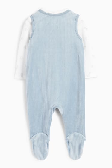 Bébés garçons - Renard - ensemble avec grenouillère - 2 pièces - bleu