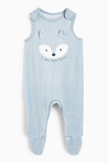 Bébés garçons - Renard - ensemble avec grenouillère - 2 pièces - bleu