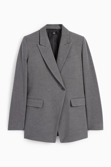 Dona - Longblazer oversized - gris fosc