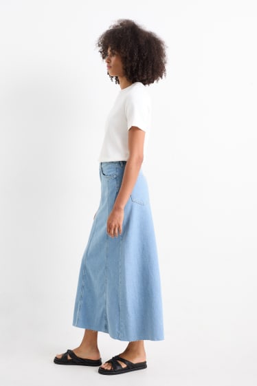 Women - Denim skirt - denim-light blue