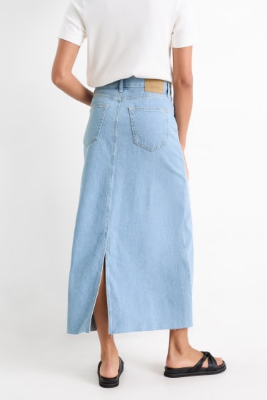 Women - Denim skirt - denim-light blue
