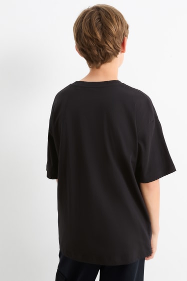 Kinder Jungen - Street Fighter - Kurzarmshirt - schwarz