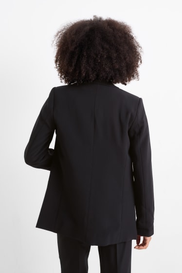 Femmes - Blazer long - relaxed fit - noir