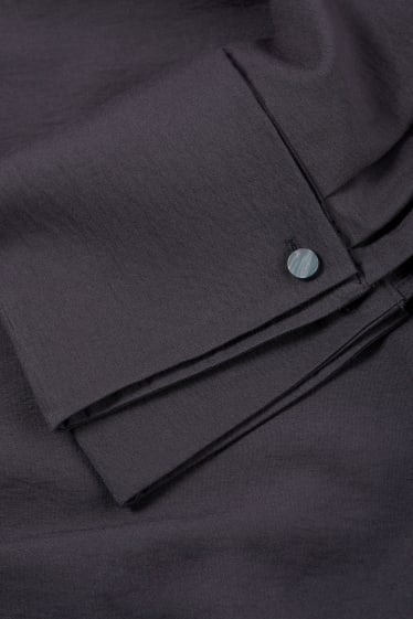 Damen - Blusenkleid - schwarz