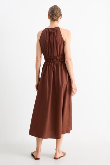 Damen - Empirekleid - braun