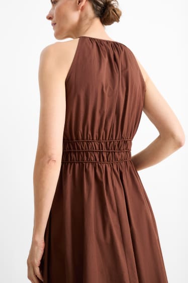 Damen - Empirekleid - braun