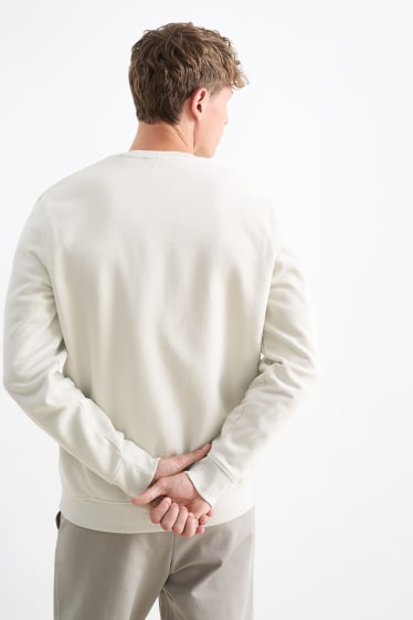 Herren - Sweatshirt - cremeweiß