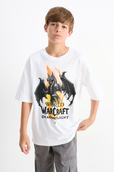 Kinder Jungen - World of Warcraft - Kurzarmshirt - weiß