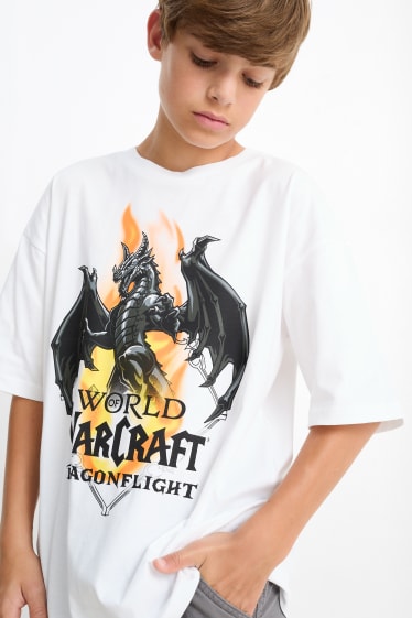 Kinder Jungen - World of Warcraft - Kurzarmshirt - weiß