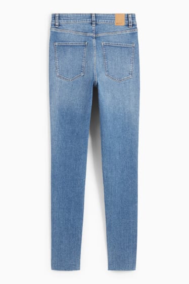 Femmes - Skinny jean - high waist - jean bleu