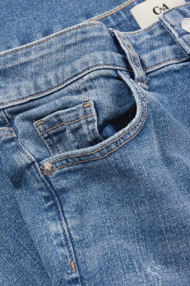 Femmes - Skinny jean - high waist - jean bleu