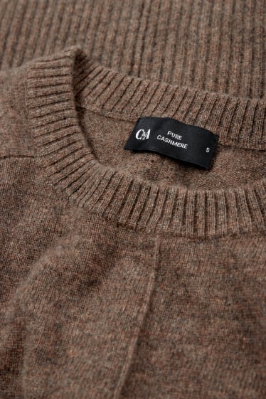 Women - Cashmere jumper - brown
