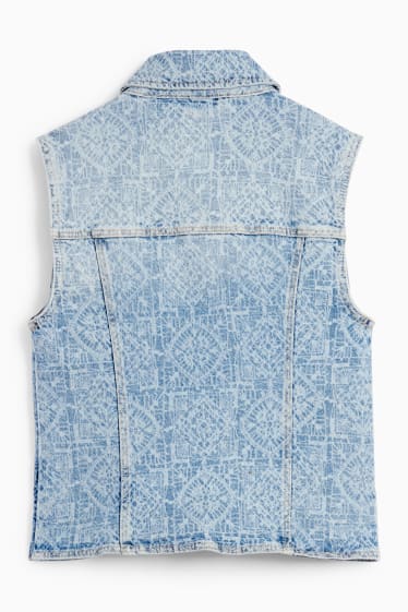 Dona - Armilla texana - estampada - texà blau clar