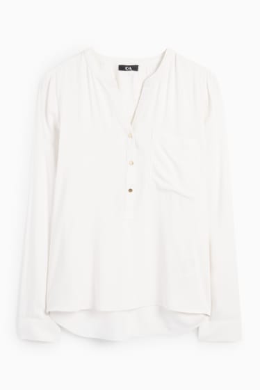 Damen - Bluse - cremeweiss