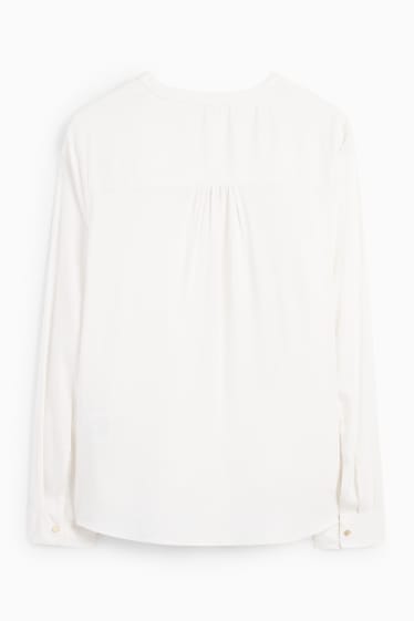 Damen - Bluse - cremeweiss