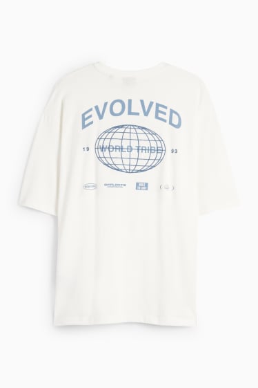 Hommes - T-shirt surdimensionné - blanc