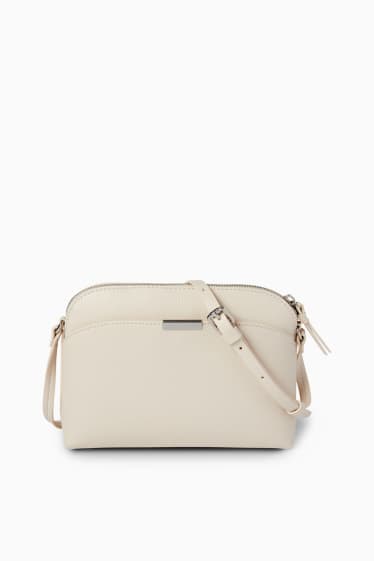 Women - Crossbody bag - faux leather - cremewhite