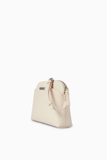 Women - Crossbody bag - faux leather - cremewhite