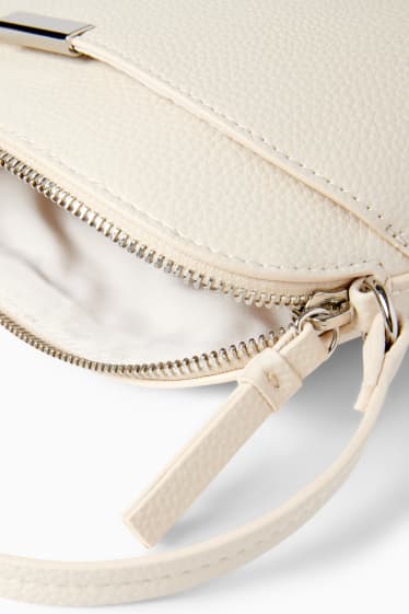 Women - Crossbody bag - faux leather - cremewhite