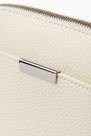 Women - Crossbody bag - faux leather - cremewhite