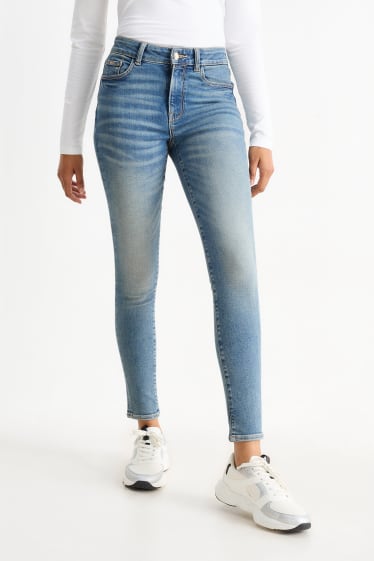 Femmes - Skinny jean - mid waist - shaping jean - Flex - LYCRA® - jean bleu
