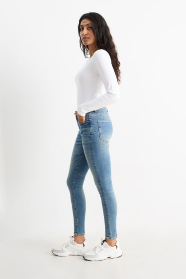 Femmes - Skinny jean - mid waist - shaping jean - Flex - LYCRA® - jean bleu