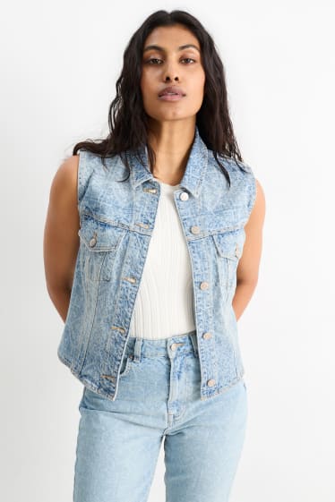 Dona - Armilla texana - estampada - texà blau clar