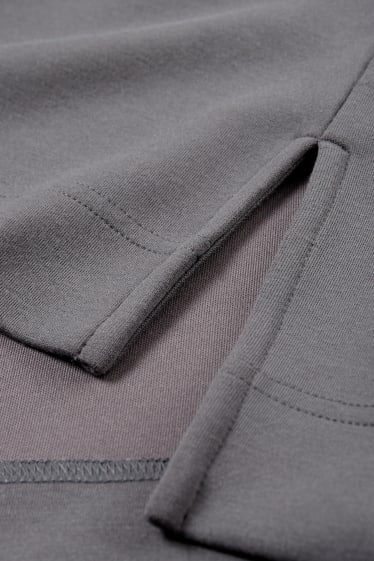 Femmes - Sweat à capuche basique - gris foncé