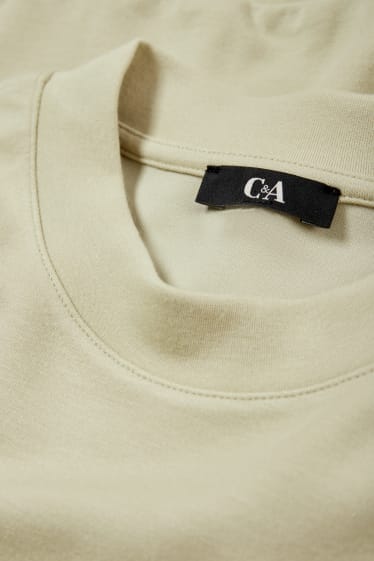 Femei - Bluză de molton basic - verde deschis