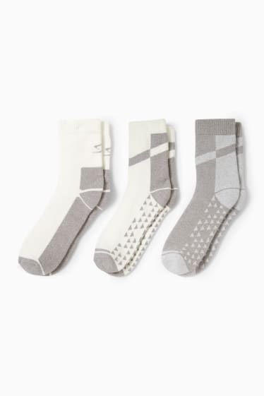 Damen - Multipack 3er - Outdoor-Socken - cremeweiss