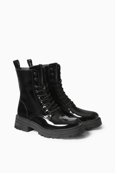 Dona - Botes - pell sintètica - negre