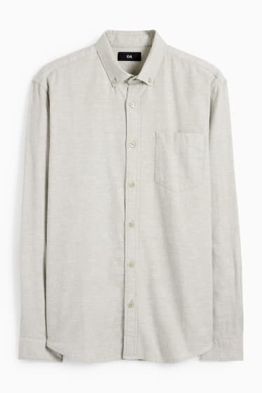 Herren - Hemd - Regular Fit - Button-down - mintgrün