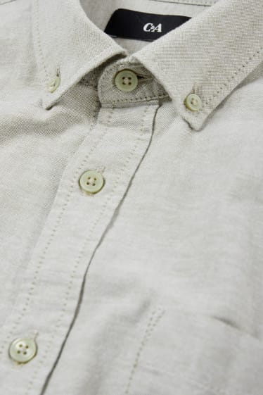 Herren - Hemd - Regular Fit - Button-down - mintgrün