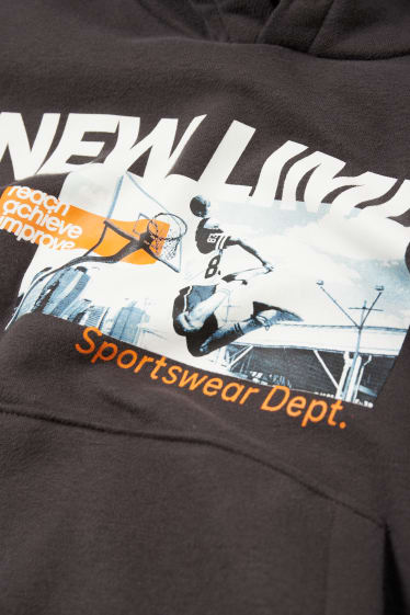 Niños - Baloncesto - sudadera con capucha - negro