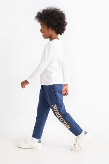 Bambini - Confezione da 3 - pantaloni sportivi - blu scuro