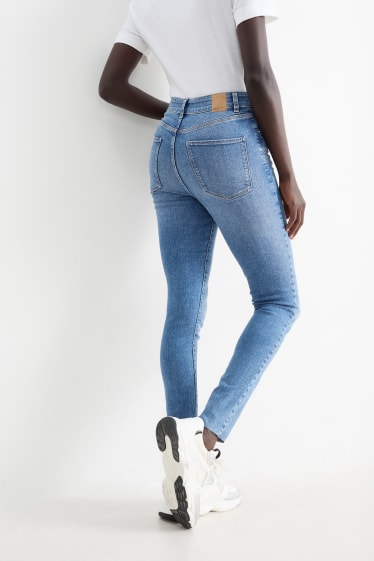 Femmes - Skinny jean - high waist - jean bleu