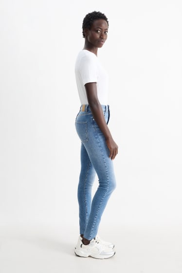 Femmes - Skinny jean - high waist - jean bleu