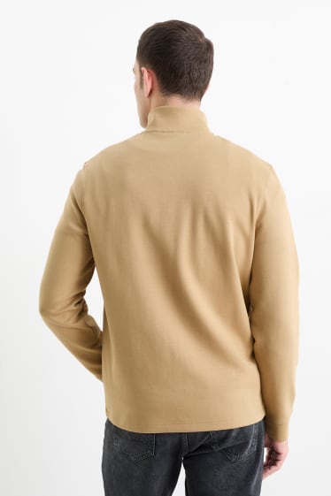 Uomo - Felpa - marrone chiaro