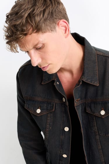 Hommes - Veste en jean - jean bleu foncé