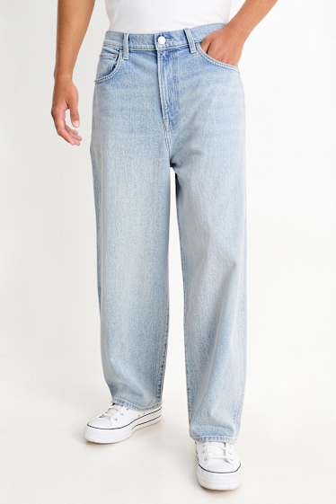 Home - Baggy jeans - texà blau clar