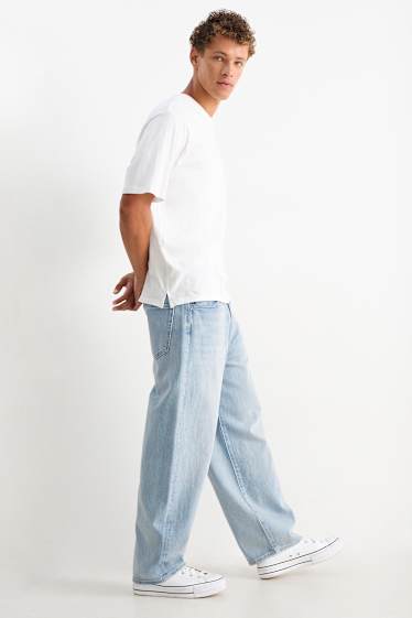 Home - Baggy jeans - texà blau clar