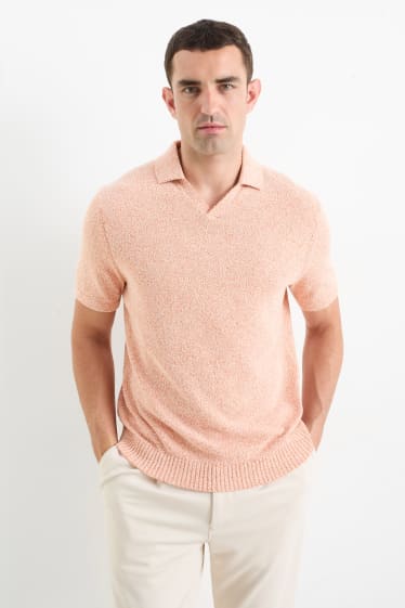 Herren - Poloshirt - orange