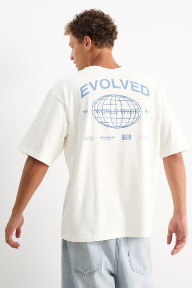 Hommes - T-shirt surdimensionné - blanc