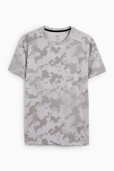 Herren - Funktions-Shirt - gemustert - hellgrau