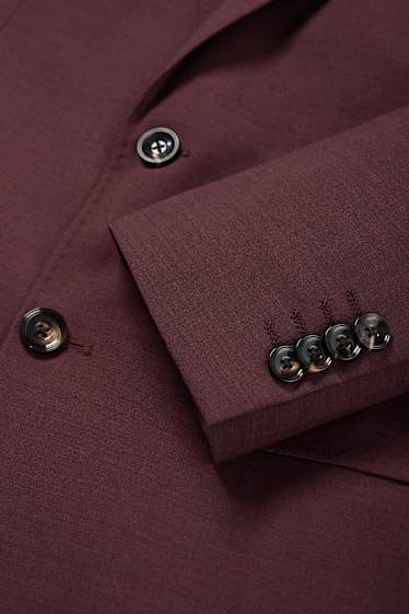 Herren - Baukasten-Sakko - Regular Fit - Flex - 4 Way Stretch - bordeaux