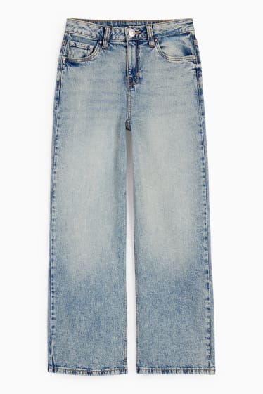 Kinder Mädchen - Wide Leg Jeans - jeansblau