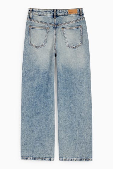 Kinder Mädchen - Wide Leg Jeans - jeansblau